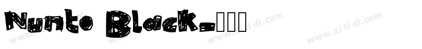 Nunto Black字体转换